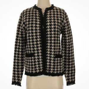 Black and White Houndstooth Sweater